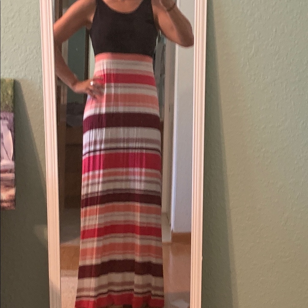 Striped maxi dress